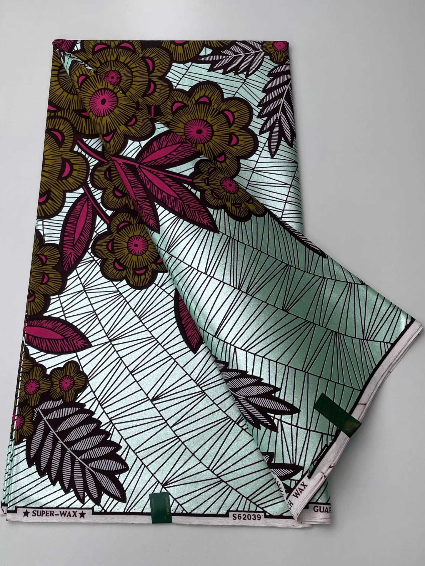 African Purple Wax Fabric, High Quality Nigerian Golden Ankara Wax Materials 6Yards/pcs
