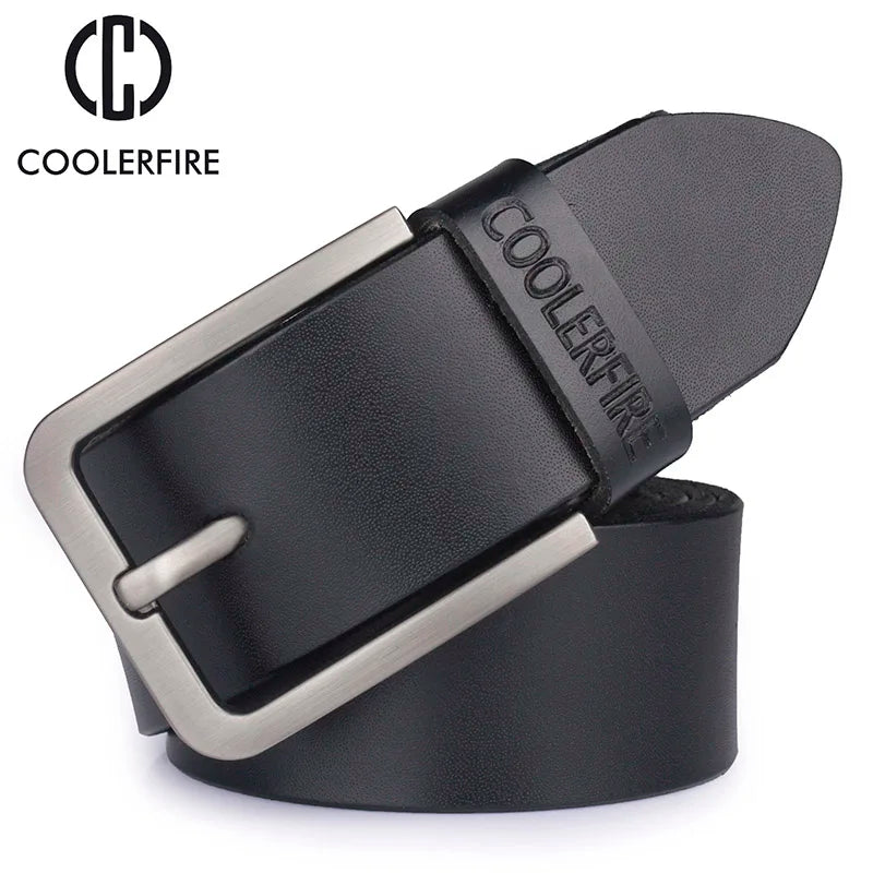 Men's Belt Genuine Leather Belt-Fashion Luxury Brand Wide Belts