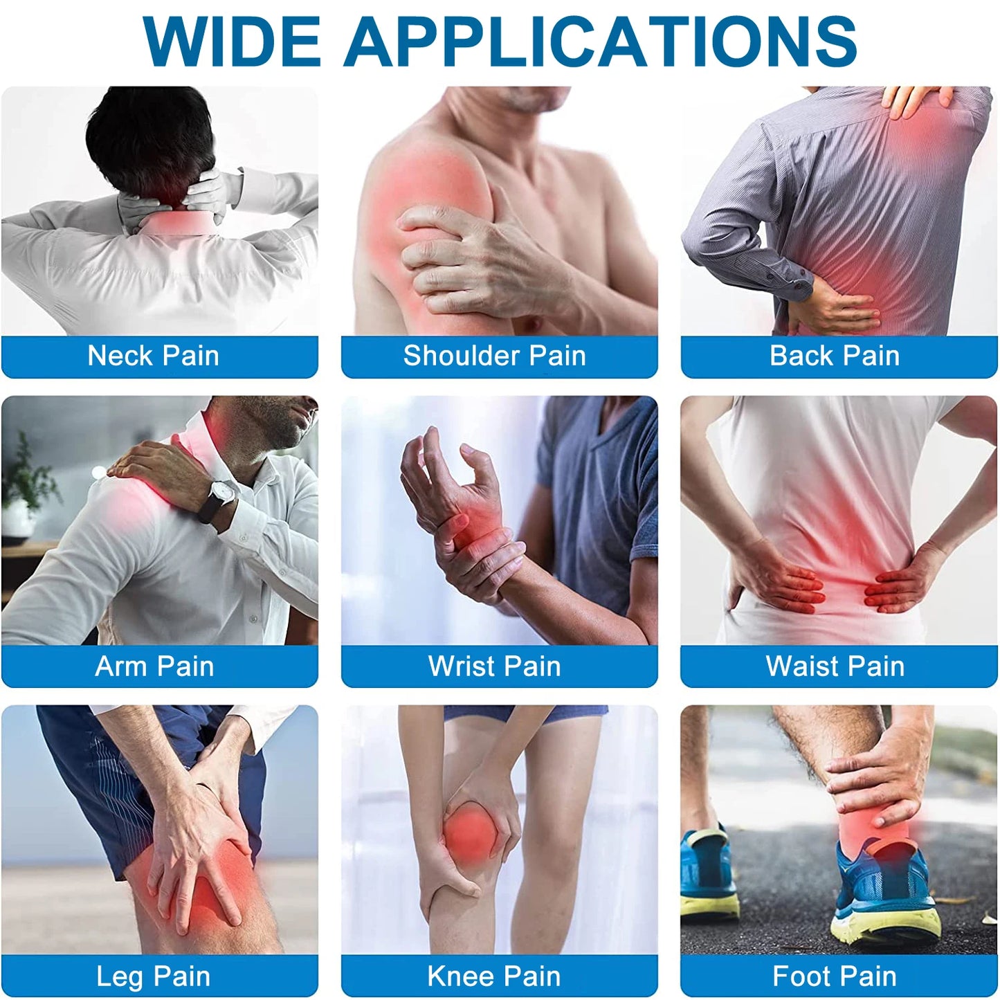 Rechargeable Muscle Stimulator EMS Dual Channel Electrode Pads 36 Modes for Neck Muscle Massage Relax Pulse Massage