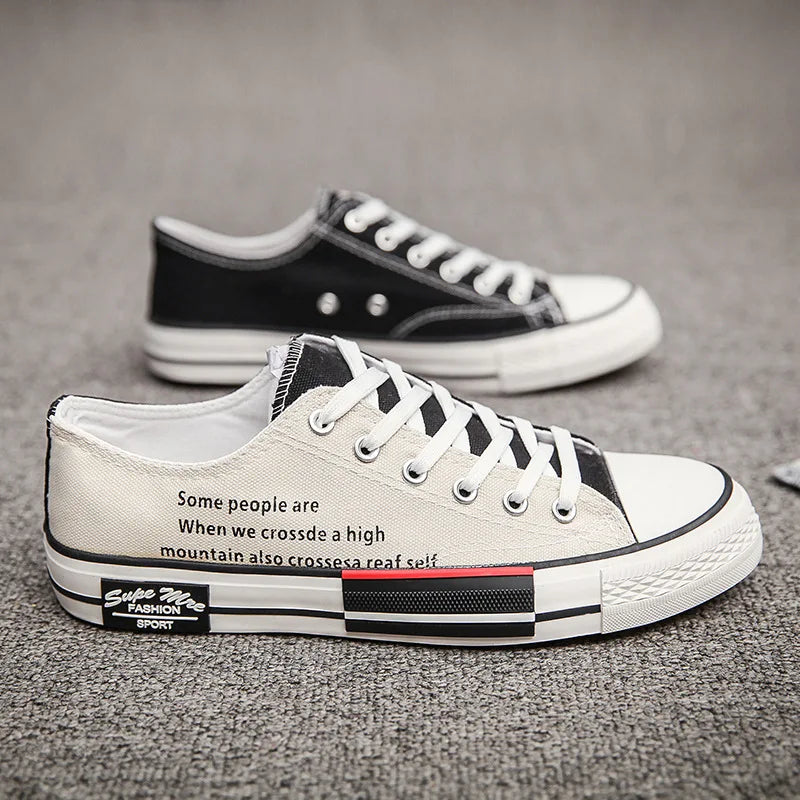 Vulcanized Sneakers For Men-High Top Sport Shoes