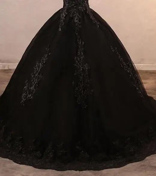 Quinceanera Dresses-Lace Birthday Ball Gown Dress Customized