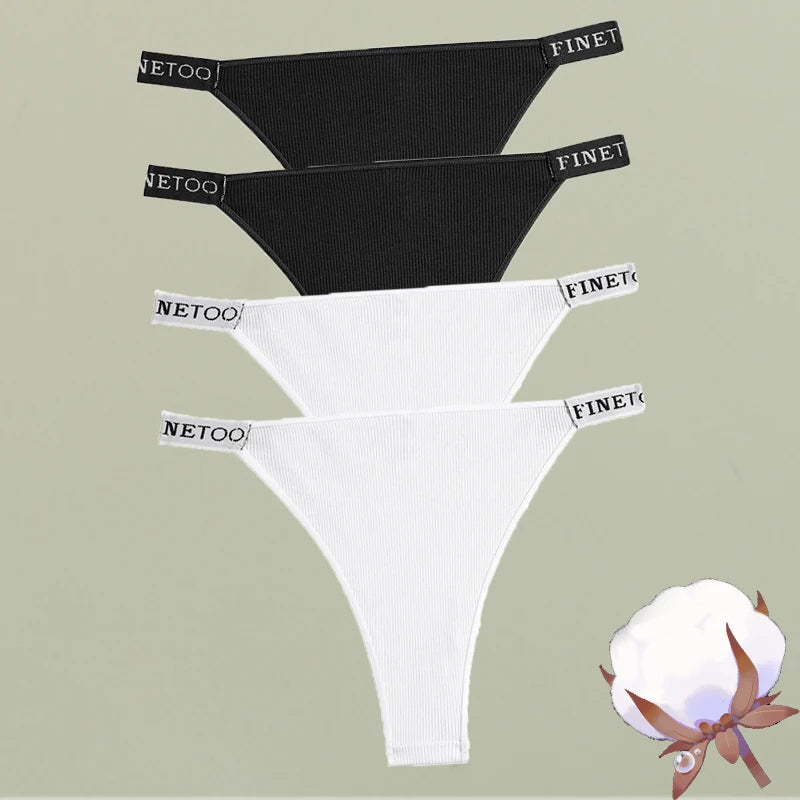 4Pcs/Set Cotton Underwear-Women's Panties