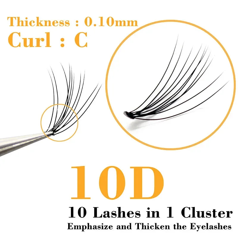 60 Bundle 10D Natural Soft Mink Eyelash