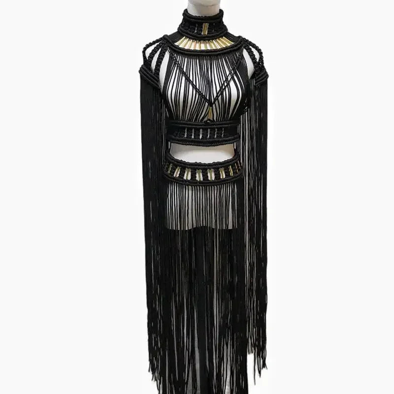 Tassel Crochet Knitted Women's Bikini Cover Ups