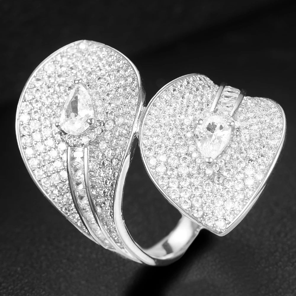 Spain Snake Leaf Bangle Ring Jewelry Set For Women