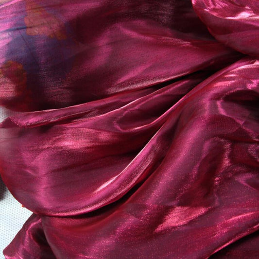 Glass Organza Fabric, 3 Yards Shiny Party Cosplay Fabric
