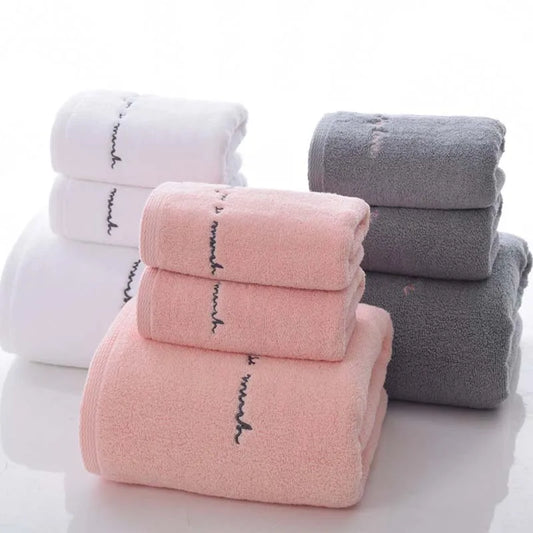 Egyptian Cotton Towels, Soft Embroidered Bath Towels