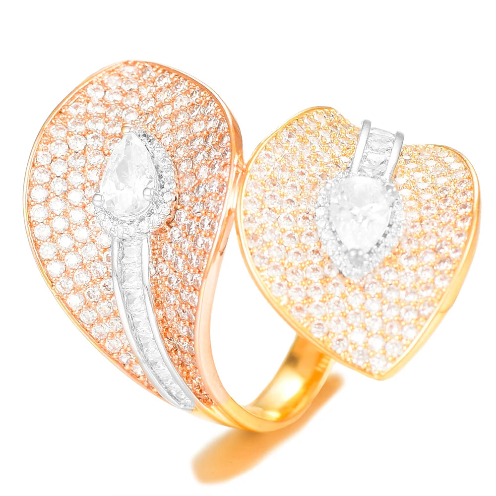 Spain Snake Leaf Bangle Ring Jewelry Set For Women