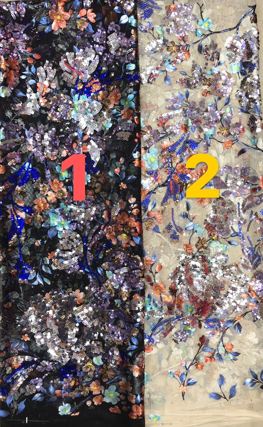 1Y/Lot 2style sequin fabric, embroidery mesh fabric
