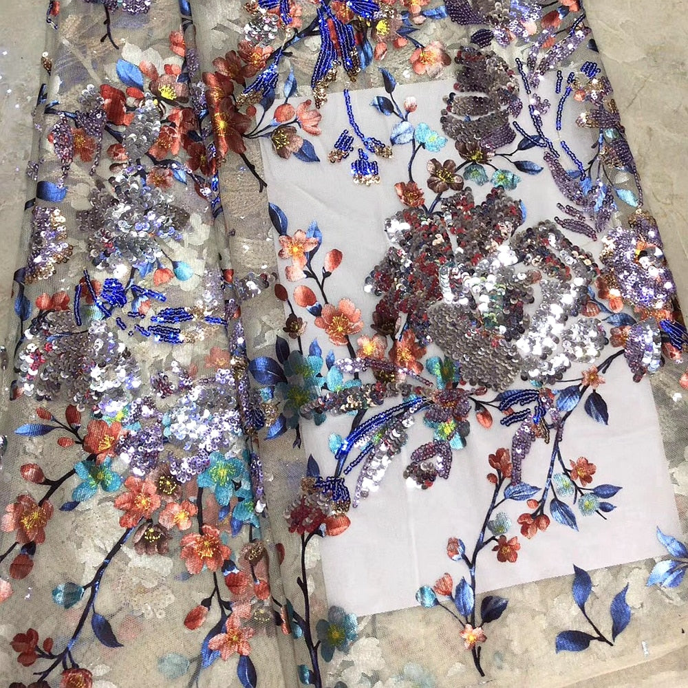 1Y/Lot 2style sequin fabric, embroidery mesh fabric