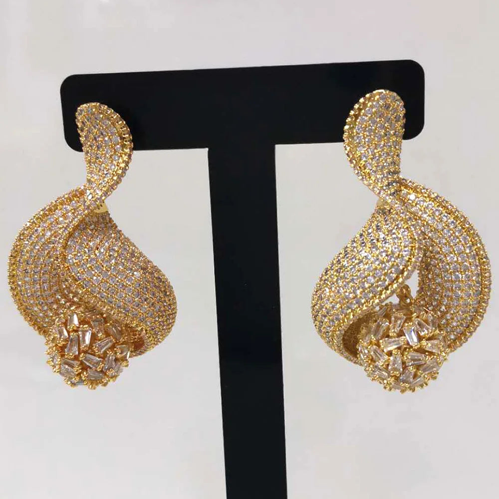 Twist Ball Stud Earrings For Women