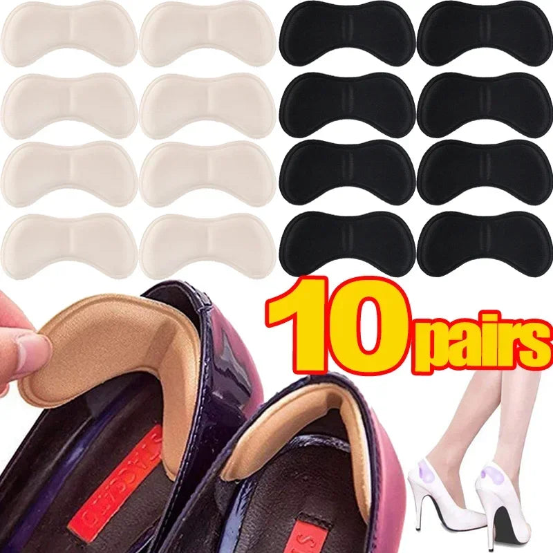 10Pairs Heel Insoles, Adjustable Adhesive Sponge Insole Patch