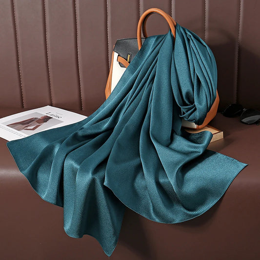 Large Size Silkly Scarf Fr Women-Hijab, Shawls and Wraps