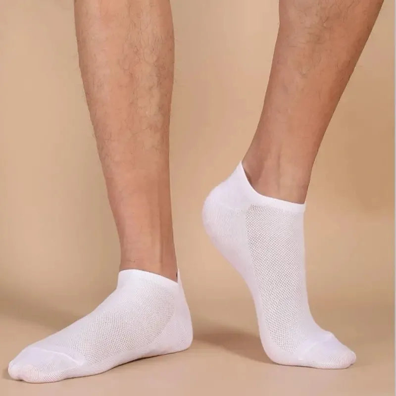 10 Pairs Women/Men Boat Socks Invisible Low Cut Silicone Non-slip-Breathable