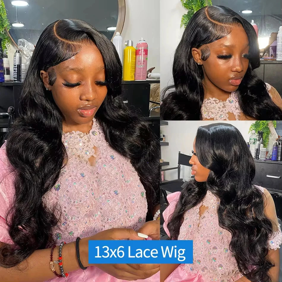 30-32 Inch 13x4/13x16 Body Wave Lace Front Human Hair -Transparent Lace Frontal Wigs For Women