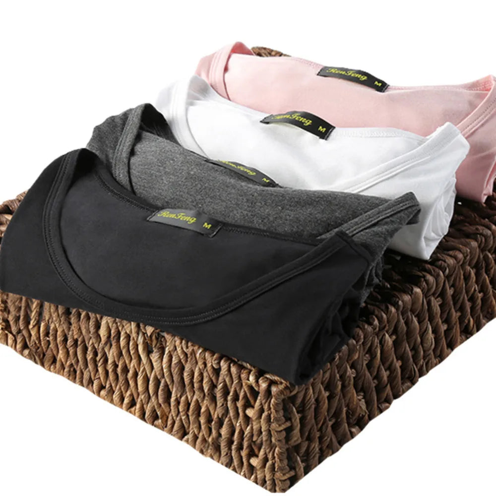 5 Pack Comfy Bamboo Fiber T Shirt For Men, Breathable Crew Neck Slim Fit Tees