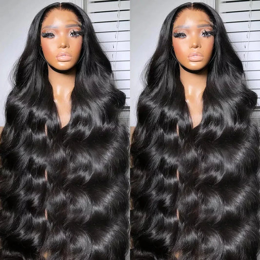 250 Density Body Wave HD Transparent 13x4/13x6 30-40 Inch Lace Frontal Human Hair Wigs