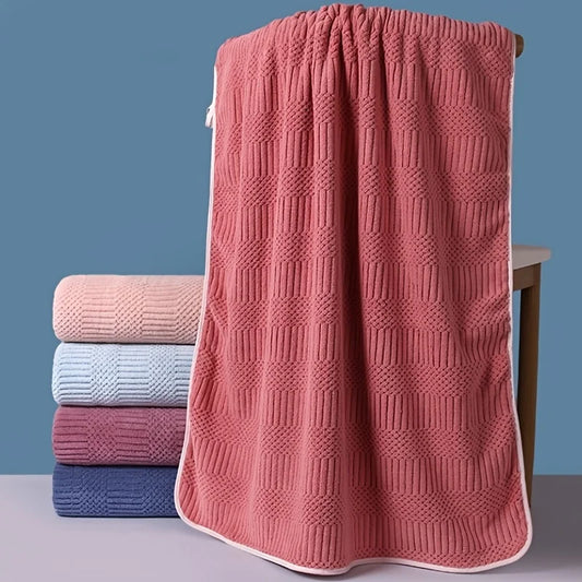 1pc Coral Velvet Soft Quick Drying Towel, Absorbent Hand Towel For Bathroom