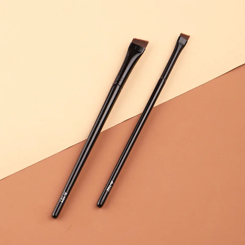 Professional Super Thin Brow Contour Makeup Brushes - 5/10/20/50 Pcs Set - Angled Liner Eye Brush