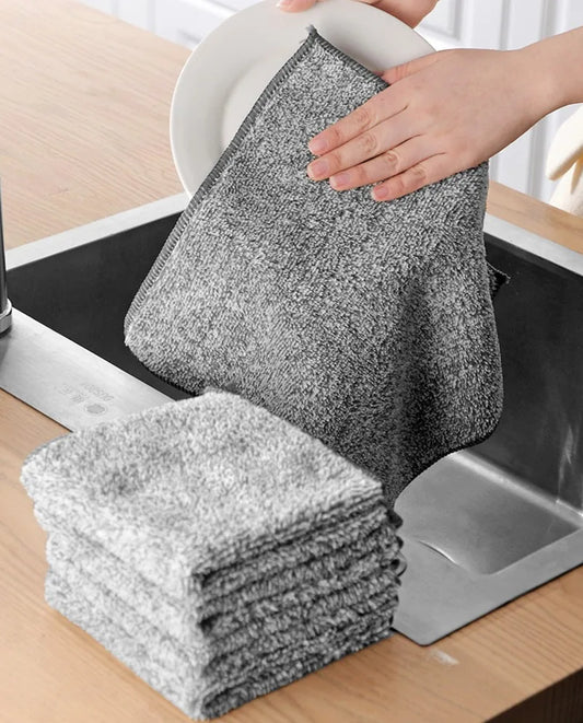 3/5Pcs Kitchen Cleaning Towel, Absorbent Non-stick Oil Rags