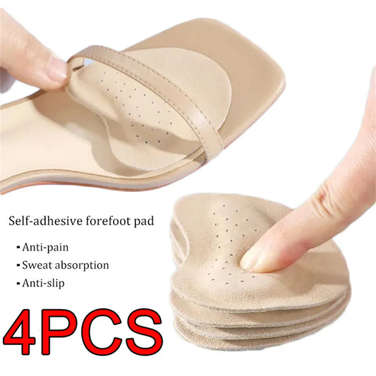 4pcs Sandals Anti-slip Stickers Leather For High Heels Pain Relief