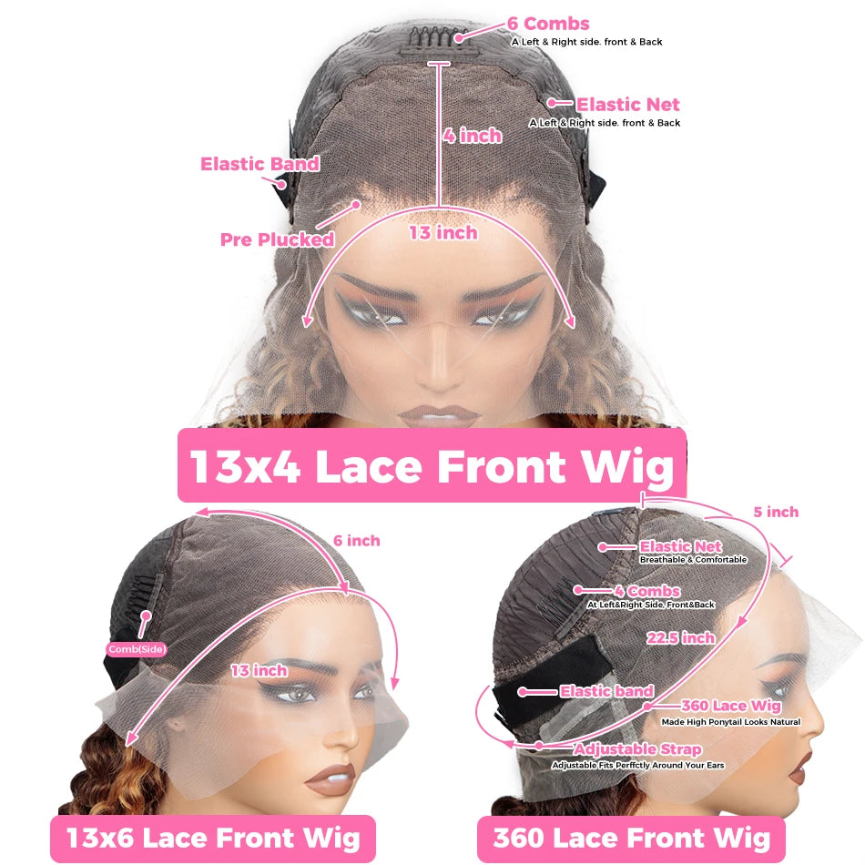 180-220% Density Lace Frontal Wig, 4/27 Highlight Body Wave, 13×6 Lace Front Wigs