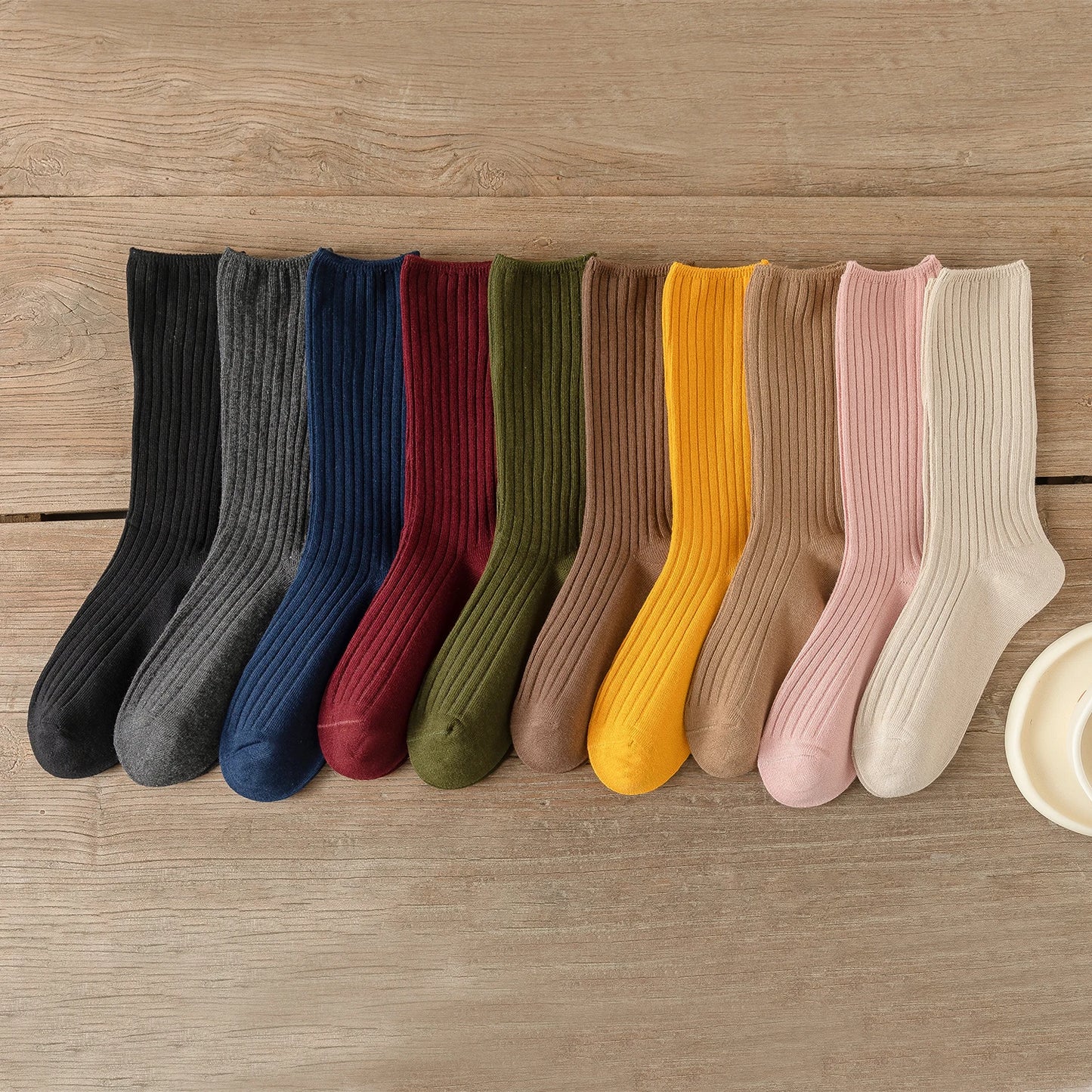 10 Pairs Retro Women's Cotton Loose Socks