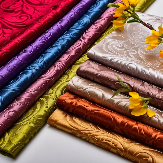 Premium Micro Elastic Velour Fabric for Upholstery, Curtains, and Sewing Projects - Golden Velvet Needlework | Thick & Soft