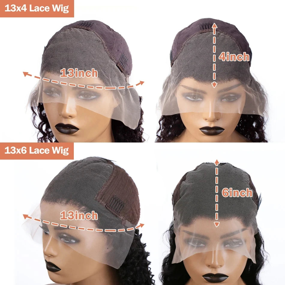 30-32 Inch 13x4/13x16 Body Wave Lace Front Human Hair -Transparent Lace Frontal Wigs For Women