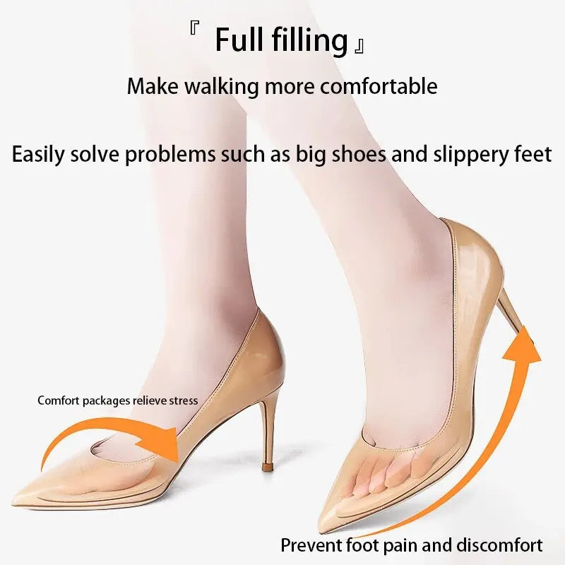 2/4/6 Pcs Non-slip Forefoot Pads For Women's High Heels - Cushioned Foot Care Insoles