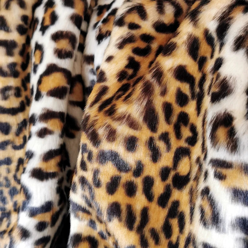 Luxury leopard Faux Fur Plush Blanket