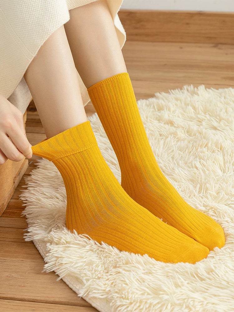 10 Pairs Retro Women's Cotton Loose Socks