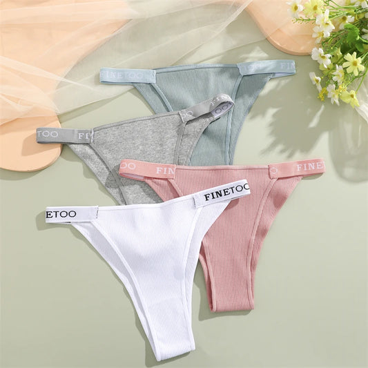 4Pcs/Set Cotton Underwear-Women's Panties