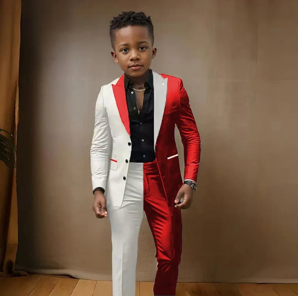 Suit For Boys 3-16 Years, Blazer Pant Set 2 Piece Slim Fi