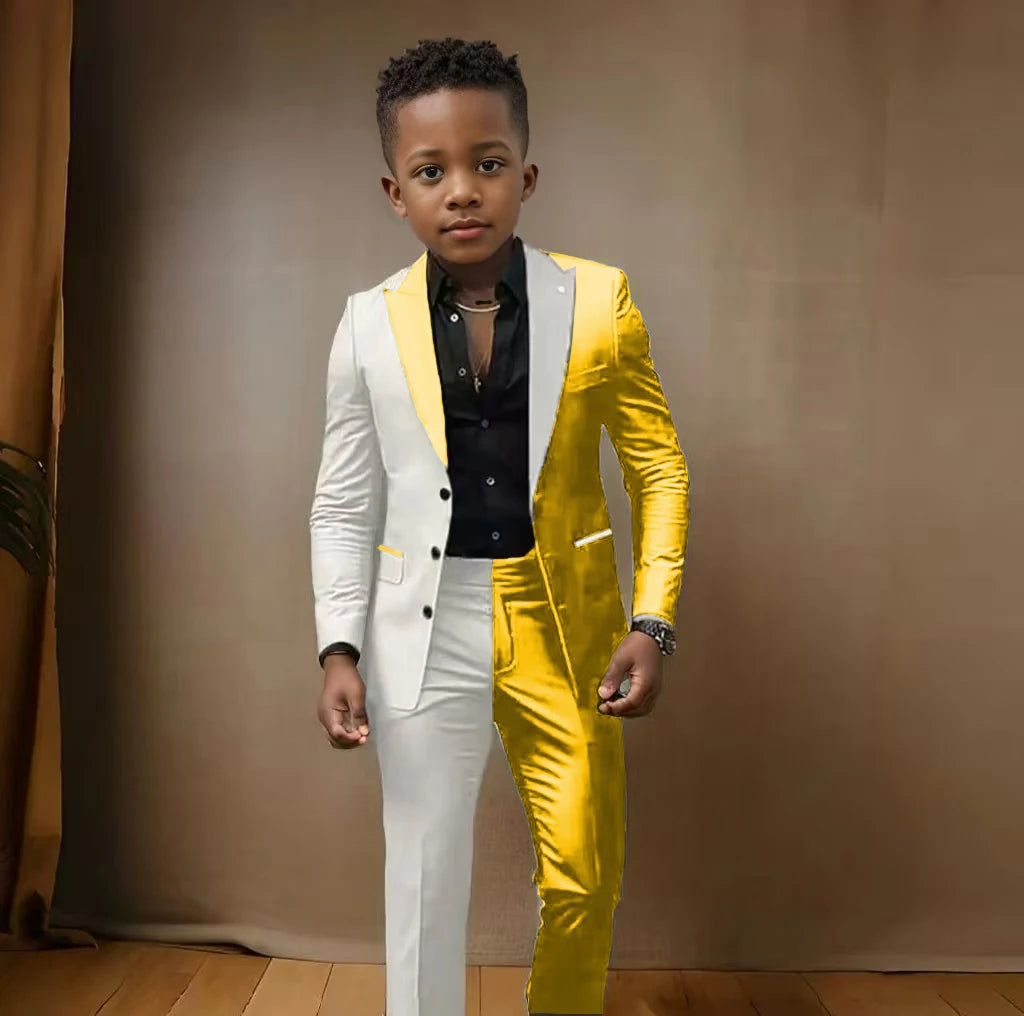 Suit For Boys 3-16 Years, Blazer Pant Set 2 Piece Slim Fi