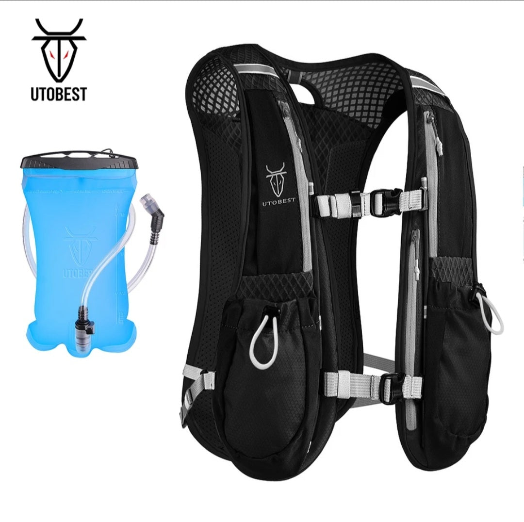 UTOBEST ultra lightweight trail vest with 1.5L water bladder.