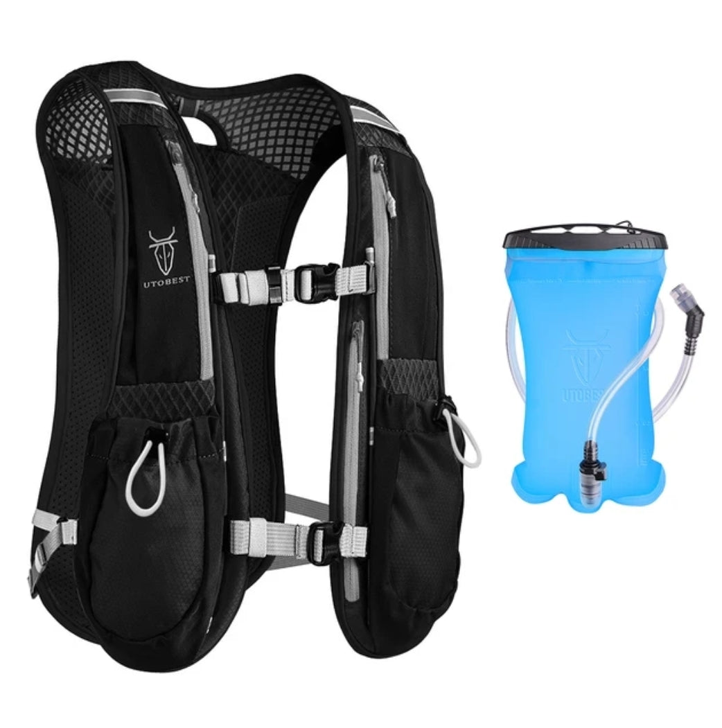 UTOBEST ultra lightweight trail vest with 1.5L water bladder.