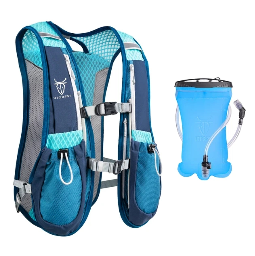 UTOBEST ultra lightweight trail vest with 1.5L water bladder.