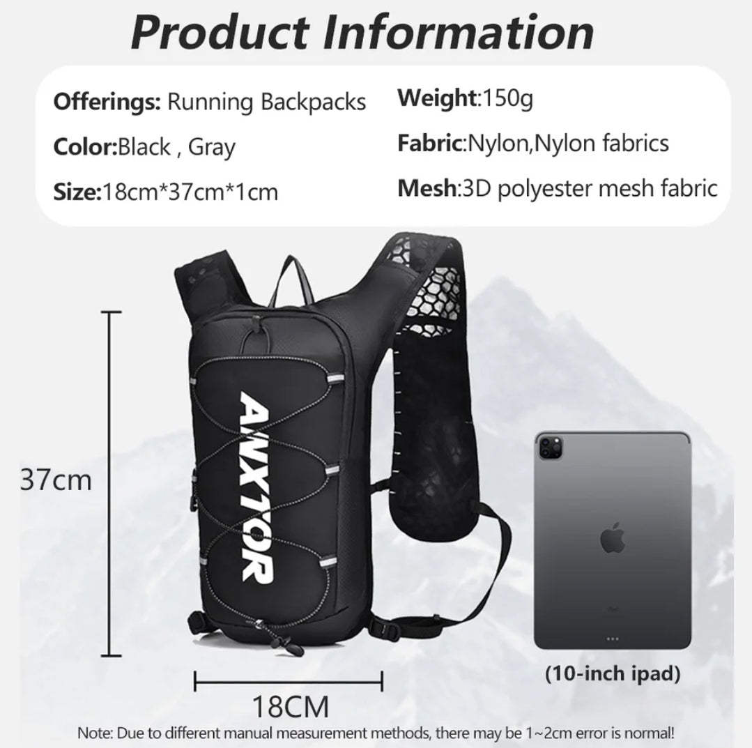 ANXTOR hydration backpack and bladder