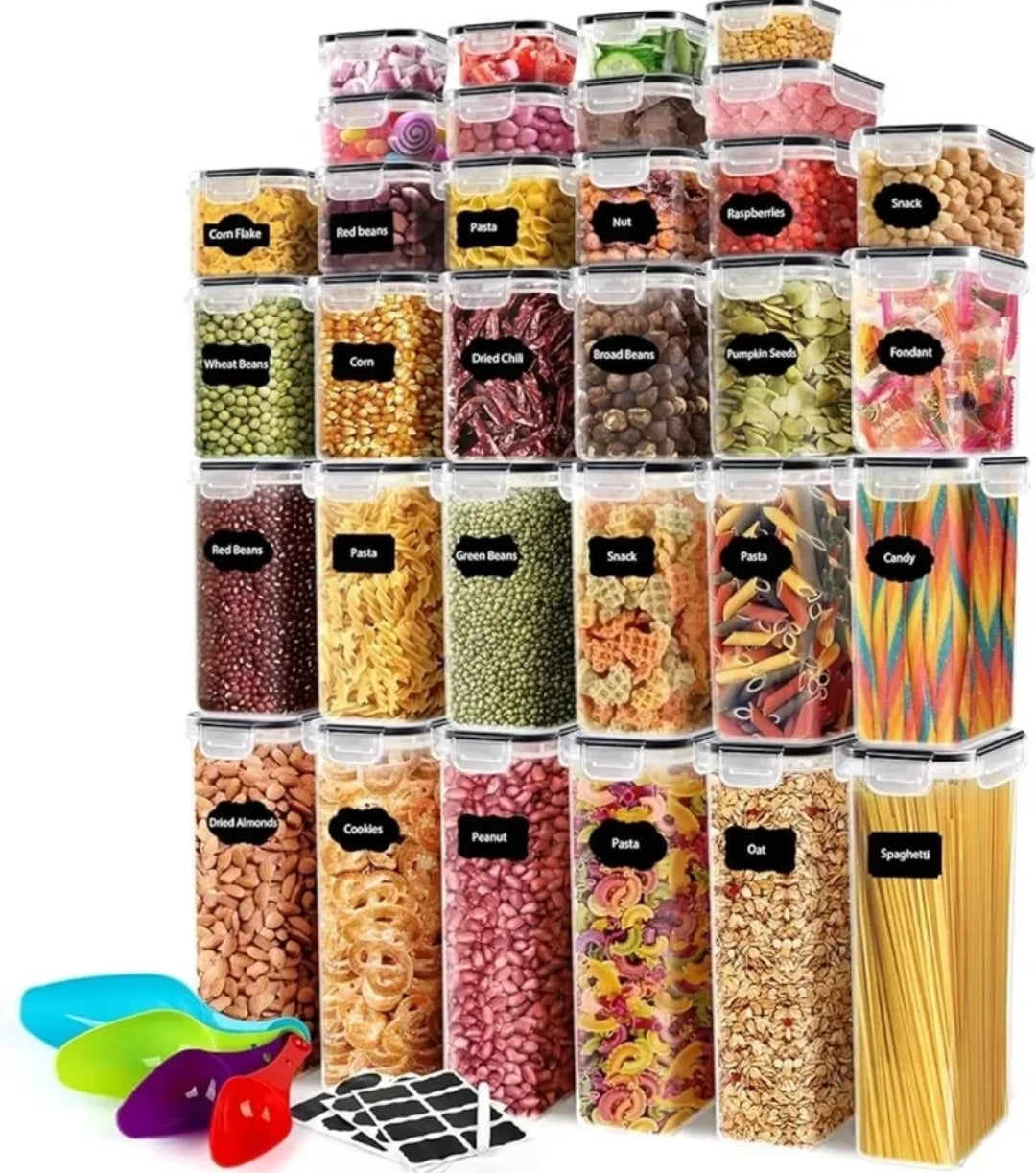 32 airtight food storage containers