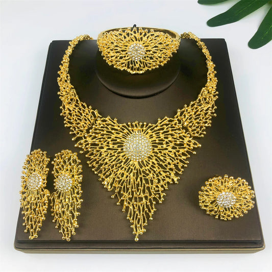 18K Gold Plated Jewelry Sets For Women