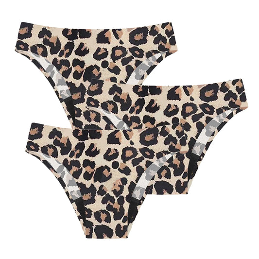 Women's Low Waist Swim Bottom-Leopard Print