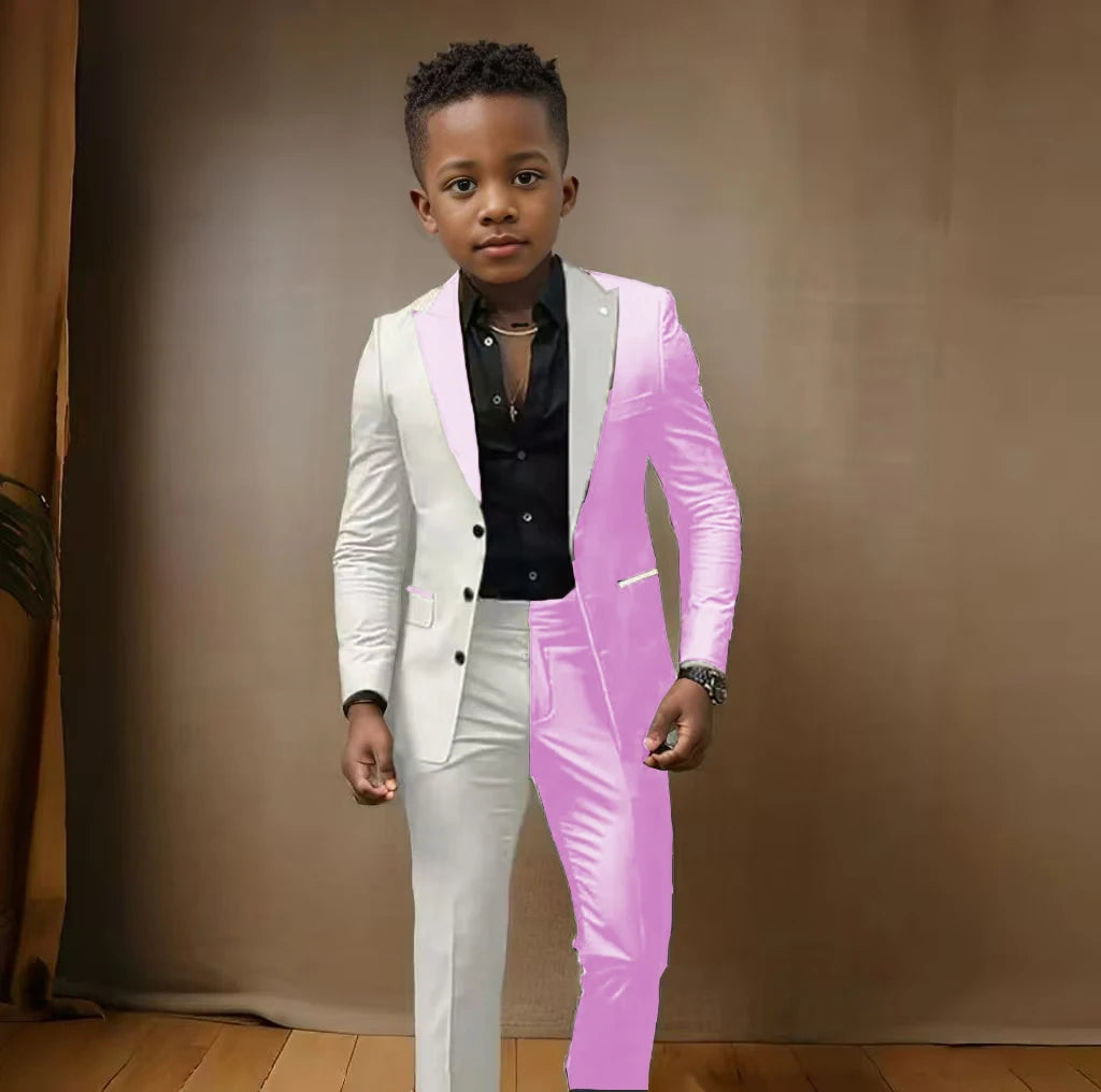 Suit For Boys 3-16 Years, Blazer Pant Set 2 Piece Slim Fi