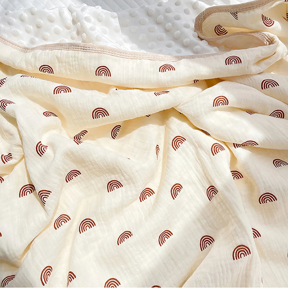 Muslin Cotton Bubble Fleece Baby Swaddle Blanket