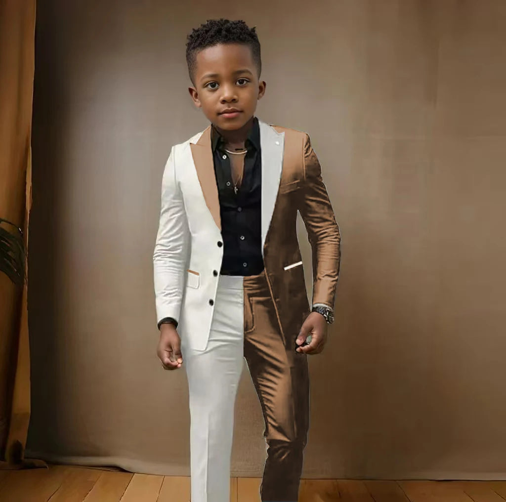 Suit For Boys 3-16 Years, Blazer Pant Set 2 Piece Slim Fi